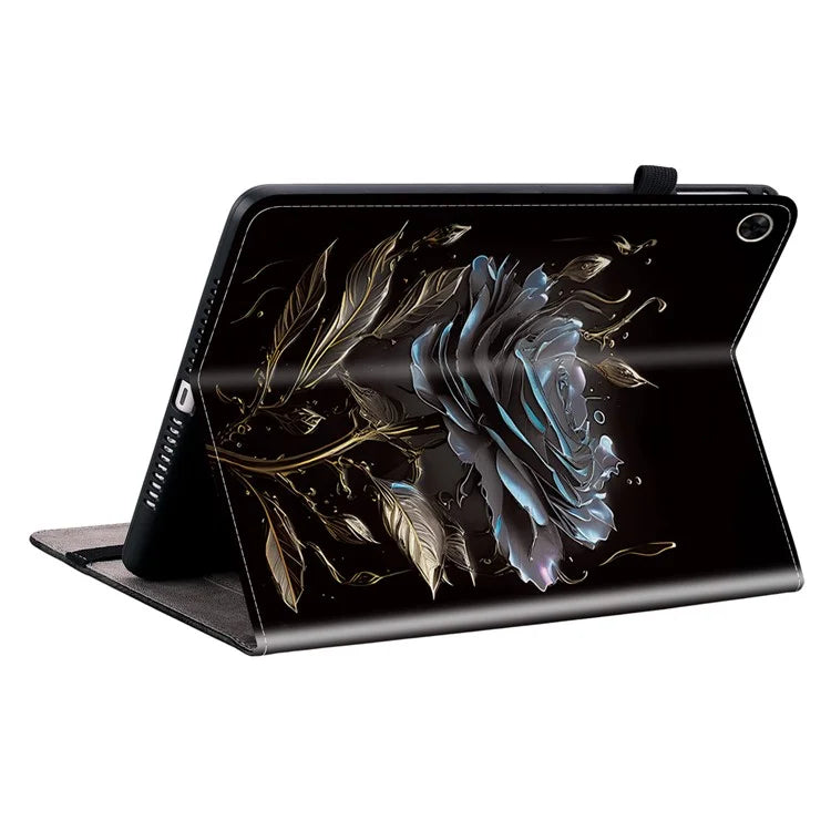 For Realme Pad Case Stand PU Leather Pattern Printed Tablet Cover