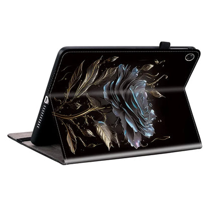 For Realme Pad Case Stand PU Leather Pattern Printed Tablet Cover