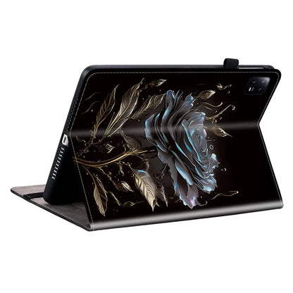 For Xiaomi Pad 6 / Pad 6 Pro Case Pattern Printing Leather Stand Tablet Cover with Card Slots