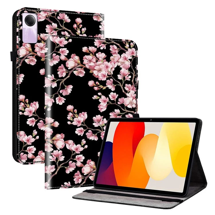 Stand Case for Xiaomi Redmi Pad SE Pattern Print Leather Tablet Cover