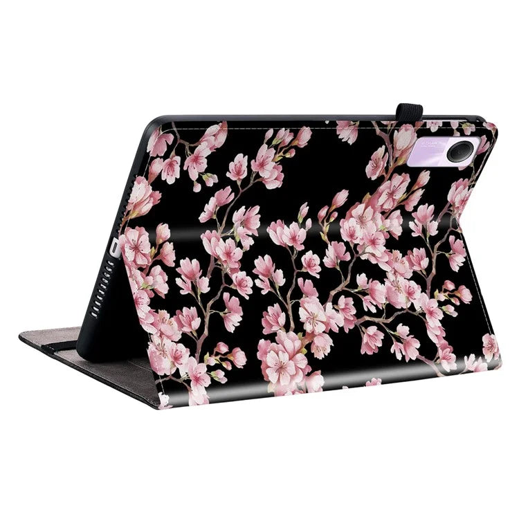 Stand Case for Xiaomi Redmi Pad SE Pattern Print Leather Tablet Cover