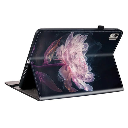 For Nokia T21 Case Pattern Printing PU Leather Tablet Cover with Card Slots Stand