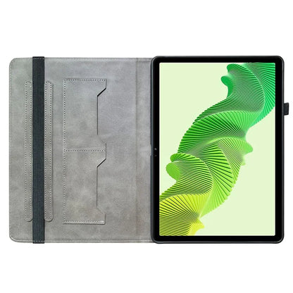 For Realme Pad 2 Case PU Leather Folio Pattern Tablet Cover with Card Slot / Pen Loop Holder
