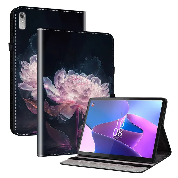 For Lenovo Tab P11 Gen 2 Case PU Leather Card Holder Tablet Cover Pattern Printing