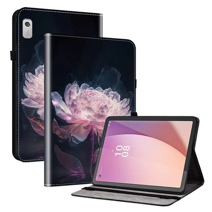 For Lenovo Tab M9 Case PU Leather Pattern Card Slots Tablet Protector