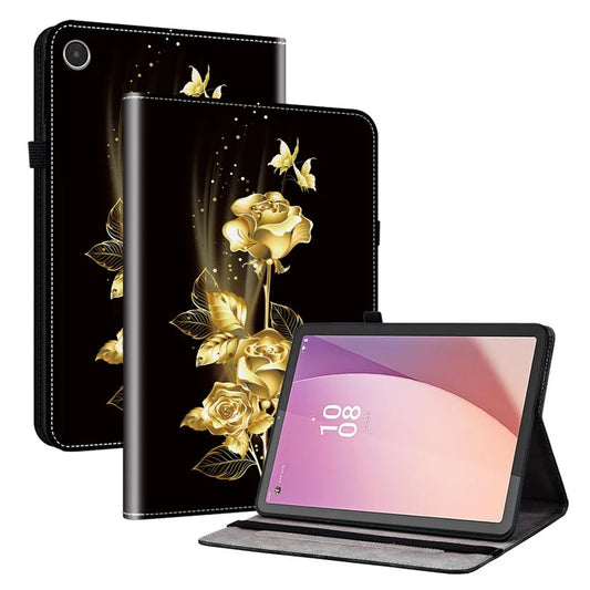 For Lenovo Tab M8 (4th Gen) 2024 TB-301XU / M8 (4th Gen) 2023 TB-300FU Leather Case Pattern Printing Stand Cover