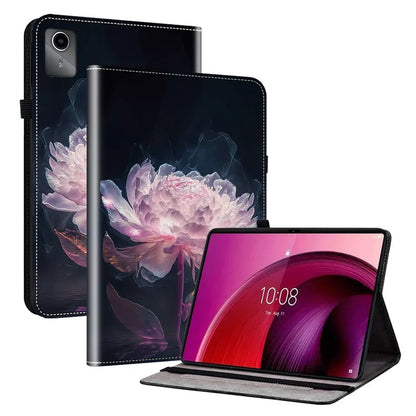 For Lenovo Tab M11 / Xiaoxin Pad 11 2024 Case Stand Function PU Leather Pattern Printed Tablet Cover