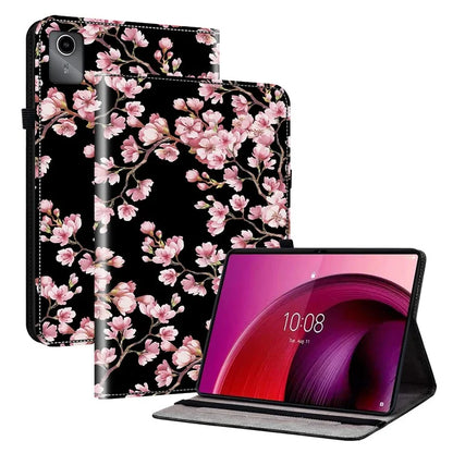 For Lenovo Tab M11 / Xiaoxin Pad 11 2024 Case Stand Function PU Leather Pattern Printed Tablet Cover