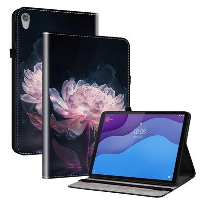 For Lenovo Tab M10 HD Gen 2 Case Pattern PU Leather Folding Folio Stand Tablet Cover