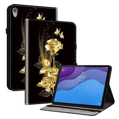 For Lenovo Tab M10 HD Gen 2 Case Pattern PU Leather Folding Folio Stand Tablet Cover