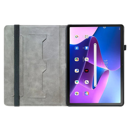 For Lenovo Tab M10 Plus (3rd Gen) Leather Tablet Case Card Slots Cover Pattern Printing