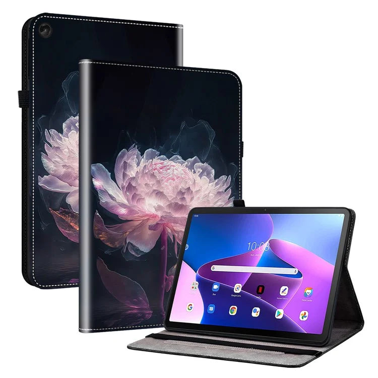 For Lenovo Tab M10 (Gen 3) Stand Case Pattern Print PU Leather Tablet Cover