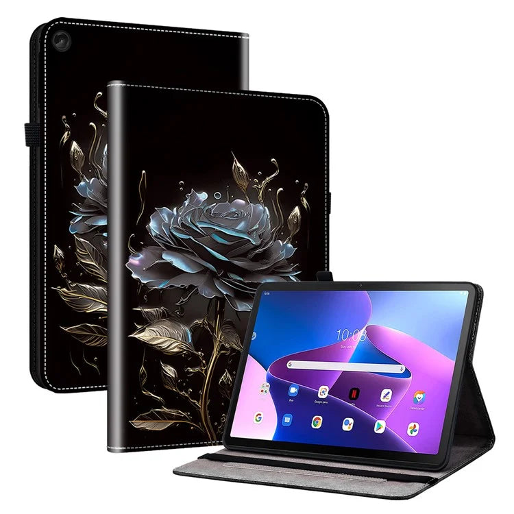 For Lenovo Tab M10 (Gen 3) Stand Case Pattern Print PU Leather Tablet Cover