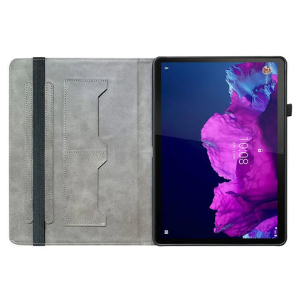 For Lenovo Tab P11 TB-J606F Case PU Leather Pattern Printed Stand Tablet Cover