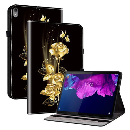 For Lenovo Tab P11 TB-J606F Case PU Leather Pattern Printed Stand Tablet Cover