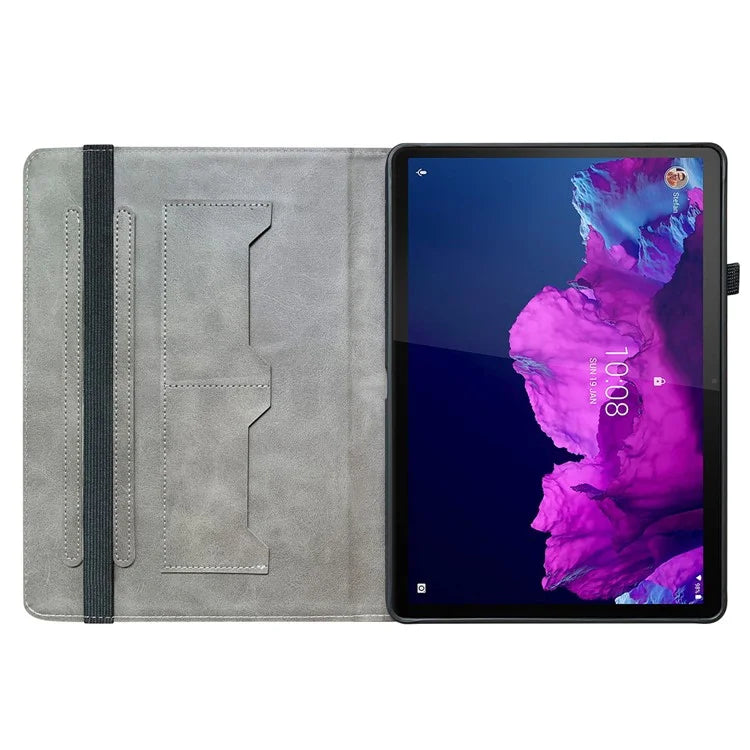 For Lenovo Tab P11 TB-J606F Case PU Leather Pattern Printed Stand Tablet Cover