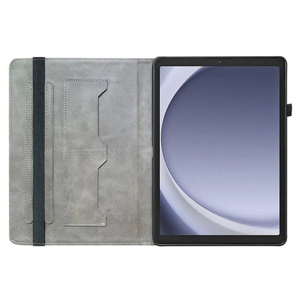 For Samsung Galaxy Tab A9 Case with Stand Leather Pattern Printed Tablet Cover