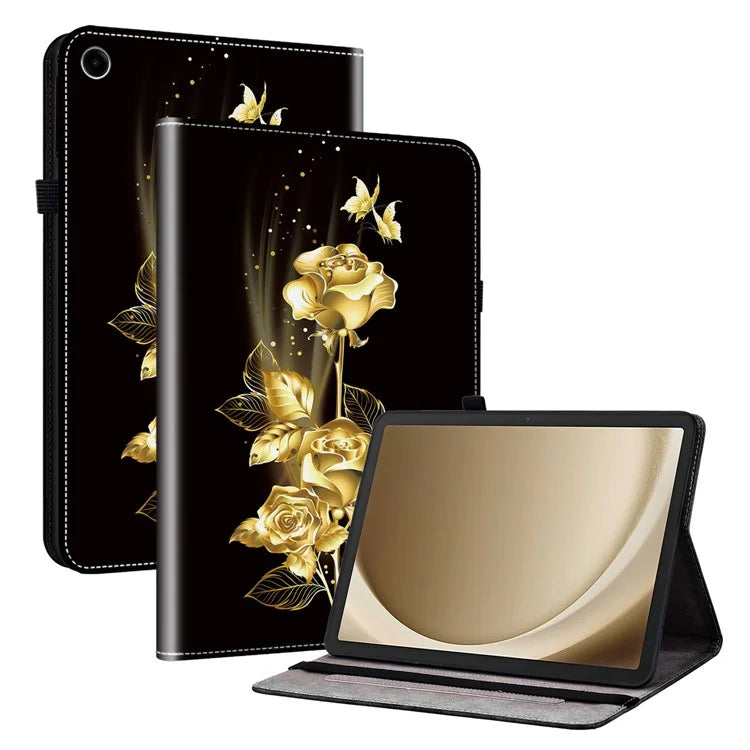 Stand Case for Samsung Galaxy Tab A9+ Pattern Print PU Leather Tablet Cover