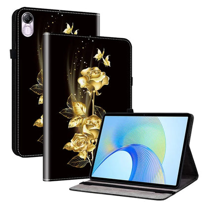 For Honor Pad X8 Pro / Pad X9 Case PU Leather Pattern Printed Tablet Cover with Stand