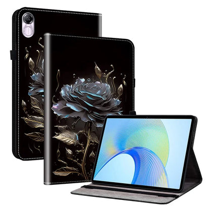 For Honor Pad X8 Pro / Pad X9 Case PU Leather Pattern Printed Tablet Cover with Stand