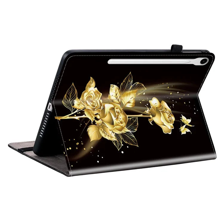 For Samsung Galaxy Tab S9 Tablet Case Anti-Drop Leather Flip Stand Pattern Printing Shell