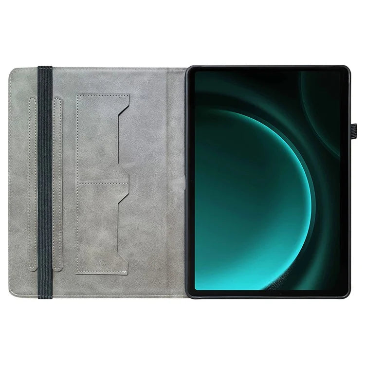 For Samsung Galaxy Tab S9 FE Cover Flip Card Holder Tablet Protective Case Pattern Printing Design