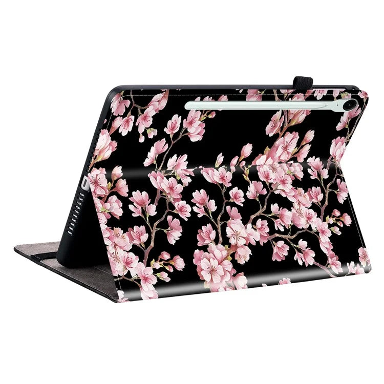For Samsung Galaxy Tab S9 FE Cover Flip Card Holder Tablet Protective Case Pattern Printing Design