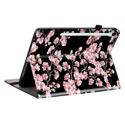 For Samsung Galaxy Tab S9 FE Cover Flip Card Holder Tablet Protective Case Pattern Printing Design