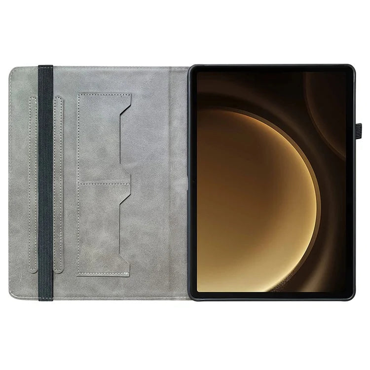 For Samsung Galaxy Tab S9+ / Tab S9 FE+ Case Flip Pattern Printing Card Holder Tablet Shell