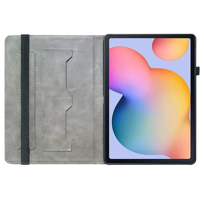 For Samsung Galaxy Tab S6 Lite (2020) / (2022) / (2024) Case Pattern Printing Tablet Stand Shell with Card Slots