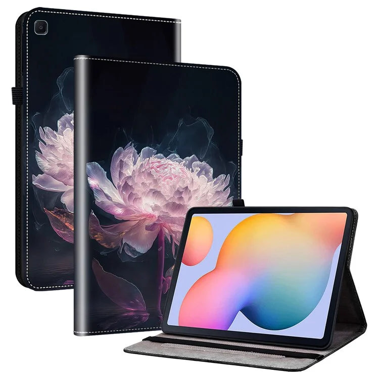 For Samsung Galaxy Tab S6 Lite (2020) / (2022) / (2024) Case Pattern Printing Tablet Stand Shell with Card Slots