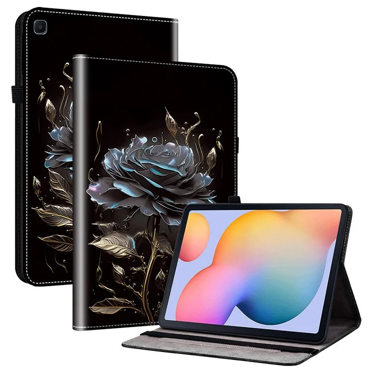 For Samsung Galaxy Tab S6 Lite (2020) / (2022) / (2024) Case Pattern Printing Tablet Stand Shell with Card Slots
