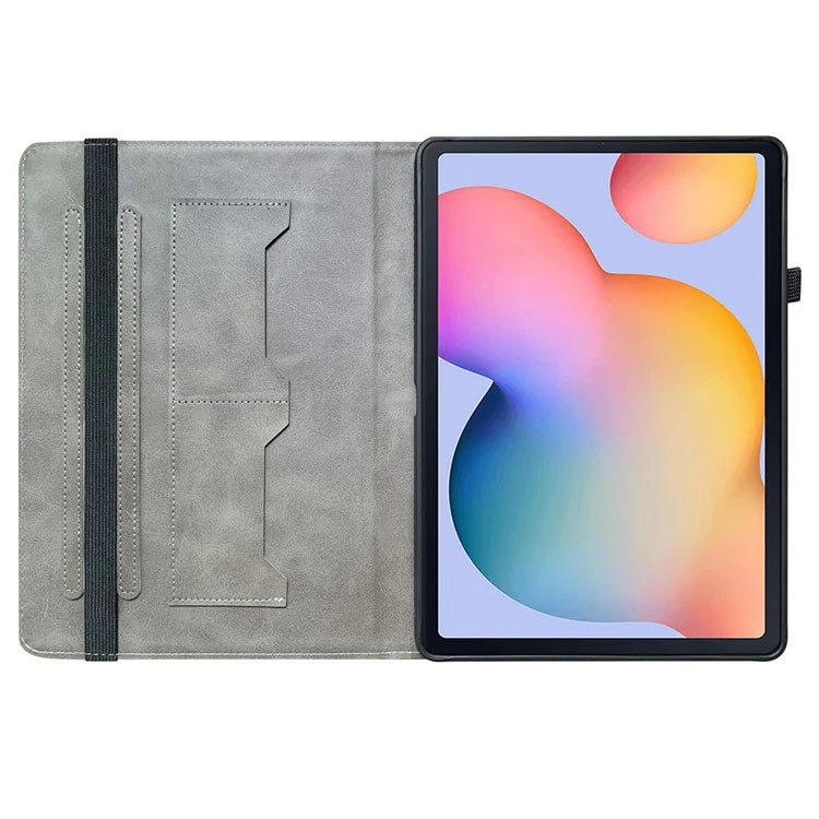 For Samsung Galaxy Tab S6 Lite (2020) / (2022) / (2024) Case Pattern Printing Tablet Stand Shell with Card Slots