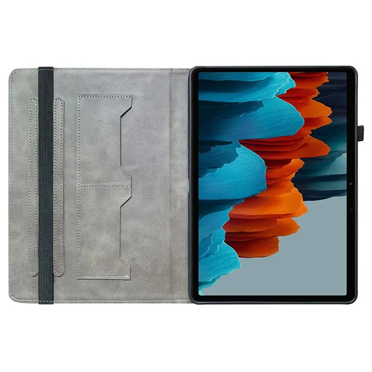 For Samsung Galaxy Tab S7 / S8 Cases Pattern Printing Flip Tablet Shell with Card Slot