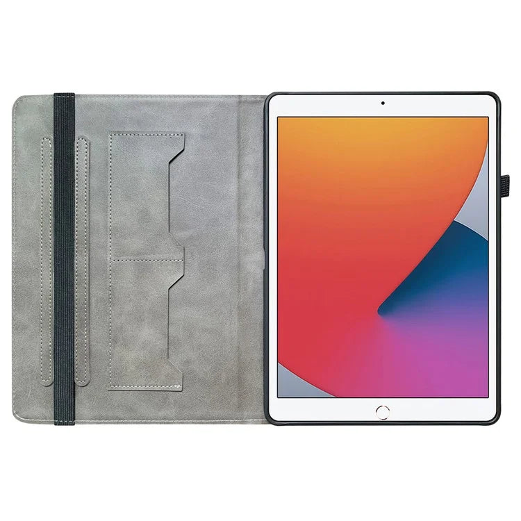 For iPad 10.2 (2021) / (2020) / (2019) Flip Case Pattern Printing Tablet Cover with Card Holder
