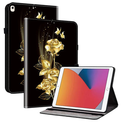 For iPad 10.2 (2021) / (2020) / (2019) Flip Case Pattern Printing Tablet Cover with Card Holder