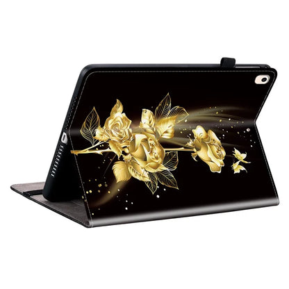 For iPad 10.2 (2021) / (2020) / (2019) Flip Case Pattern Printing Tablet Cover with Card Holder