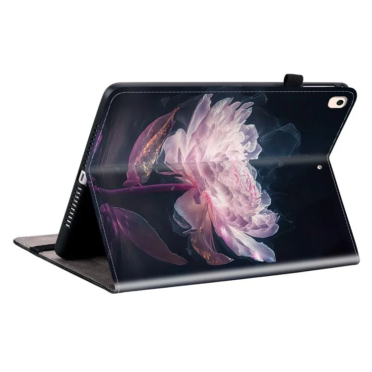 For iPad 10.2 (2021) / (2020) / (2019) Flip Case Pattern Printing Tablet Cover with Card Holder
