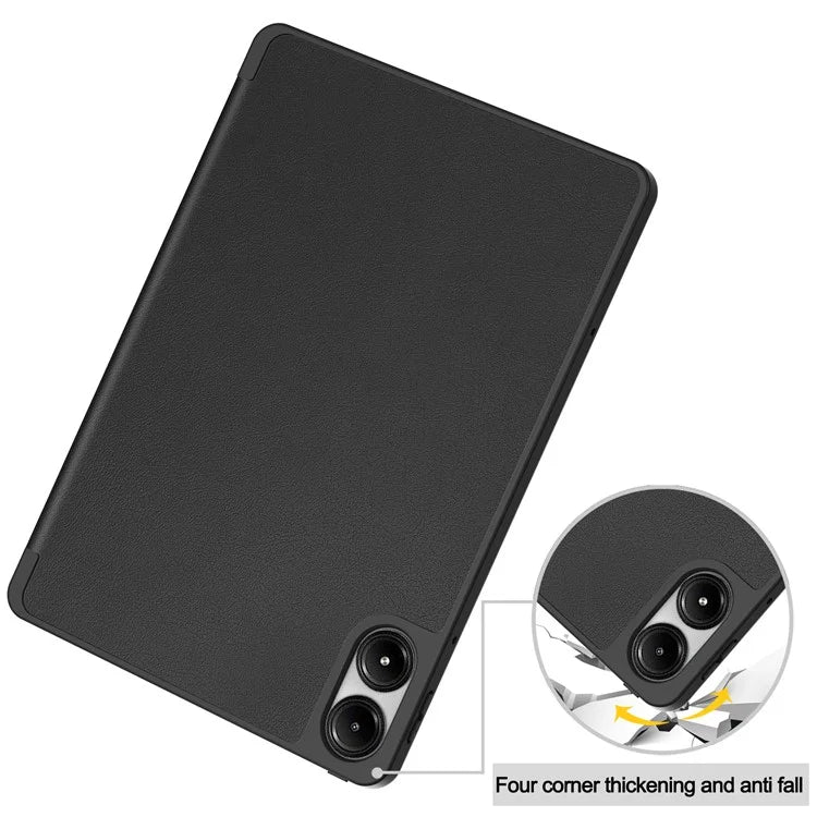 For Xiaomi Redmi Pad Pro / Redmi Pad Pro 5G / Poco Pad Tablet Case Tri-Fold Stand Shock-Absorbent Leather Cover with Pen Slot