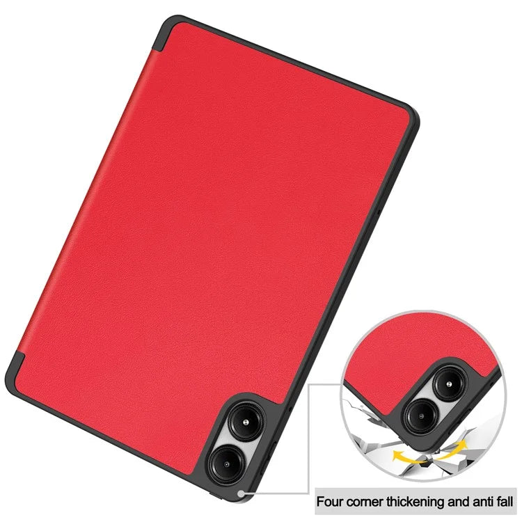 For Xiaomi Redmi Pad Pro / Redmi Pad Pro 5G / Poco Pad Tablet Case Tri-Fold Stand Shock-Absorbent Leather Cover with Pen Slot