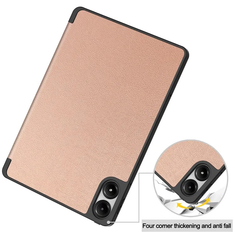 For Xiaomi Redmi Pad Pro / Redmi Pad Pro 5G / Poco Pad Tablet Case Tri-Fold Stand Shock-Absorbent Leather Cover with Pen Slot