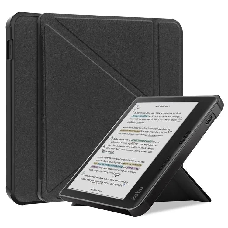 Stand Case for Kobo Libra Colour eReaders PU Leather Sleeve Cover with Auto Wake / Sleep