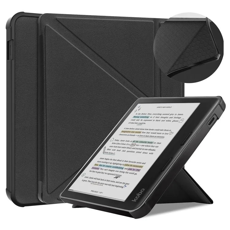 Stand Case for Kobo Libra Colour eReaders PU Leather Sleeve Cover with Auto Wake / Sleep