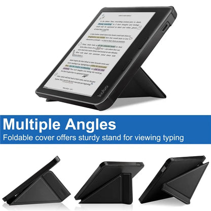 Stand Case for Kobo Libra Colour eReaders PU Leather Sleeve Cover with Auto Wake / Sleep
