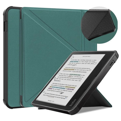 Stand Case for Kobo Libra Colour eReaders PU Leather Sleeve Cover with Auto Wake / Sleepish Green