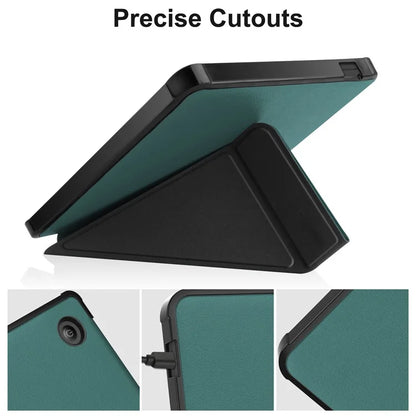 Stand Case for Kobo Libra Colour eReaders PU Leather Sleeve Cover with Auto Wake / Sleepish Green