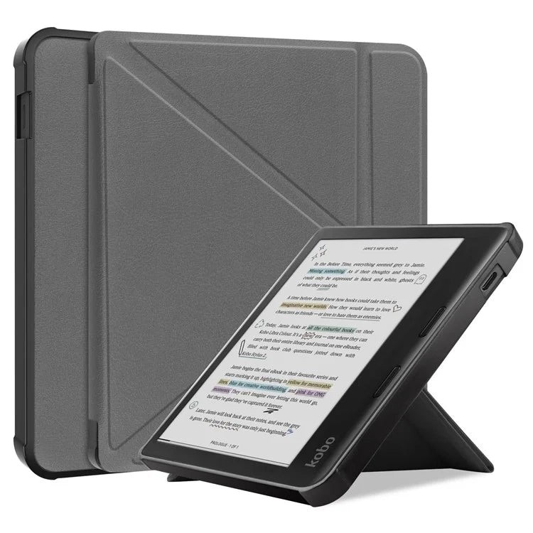 Stand Case for Kobo Libra Colour eReaders PU Leather Sleeve Cover with Auto Wake / Sleep