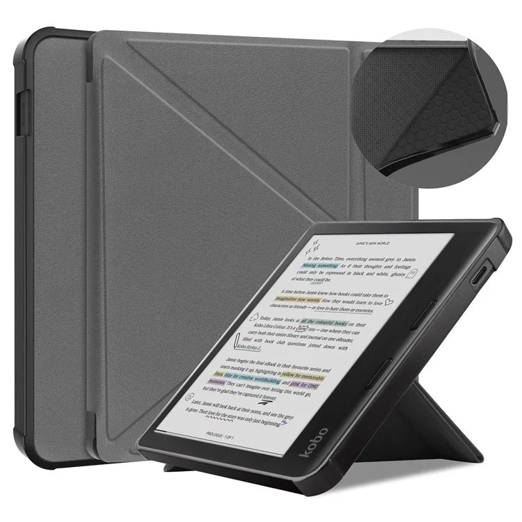 Stand Case for Kobo Libra Colour eReaders PU Leather Sleeve Cover with Auto Wake / Sleep