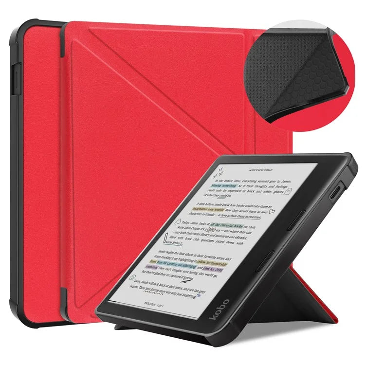 Stand Case for Kobo Libra Colour eReaders PU Leather Sleeve Cover with Auto Wake / Sleep