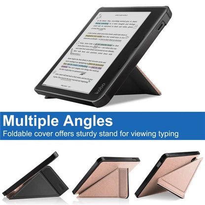 Stand Case for Kobo Libra Colour eReaders PU Leather Sleeve Cover with Auto Wake / Sleep